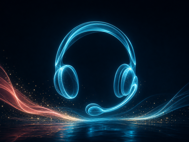 Support headset illustration